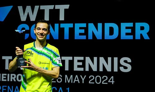 Hugo Calderano conquista título do WTT Contender Rio