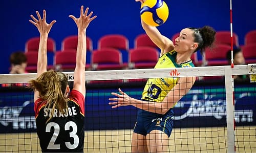 Brasil bate Alemanha e chega à 10ª vitória na Liga das Nações de Vôlei