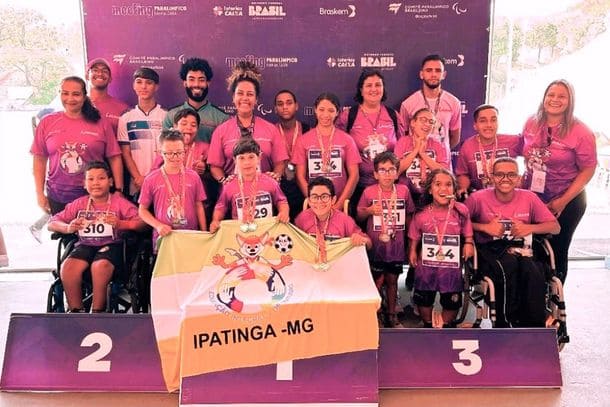 Ipatinga fica em quarto lugar no Meeting de Atletismo Paraolímpico com a conquista de 32 medalhas