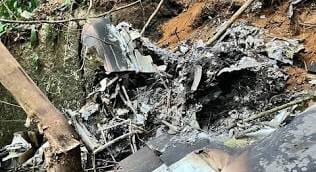 Avião de pequeno porte cai em Santa Catarina e deixa dois mortos